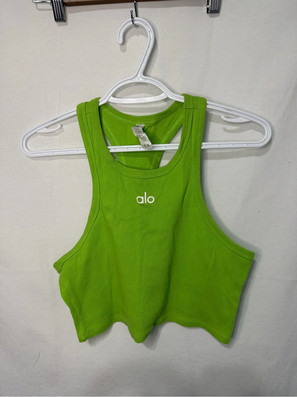 Alo Aspire Ribbed Cropped Tank - Size M
